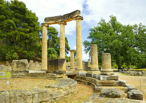 Ruins of Olympia in Greece-Peloponnese
