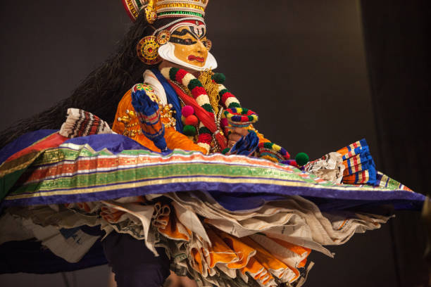 istock Kathakali artist rare subhramanya pose 2154638932