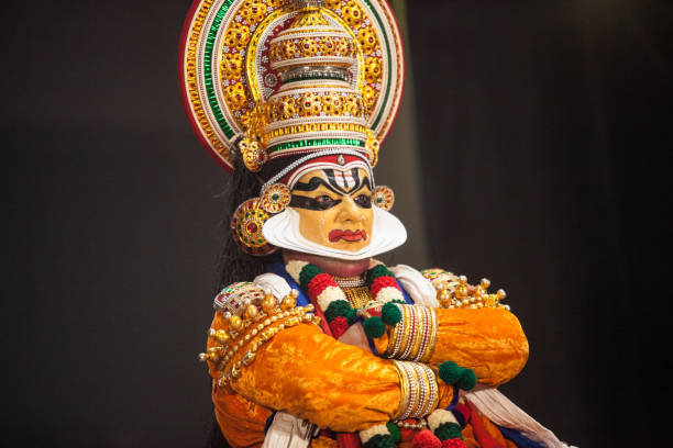 istock Kathakali artist rare subhramanya pose 2154639227
