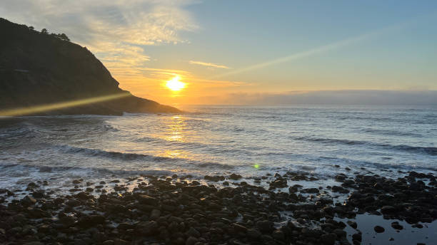 istock Sun Flare Over The Sea 2154646702