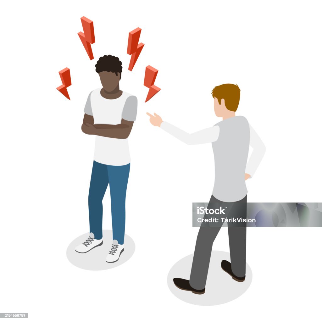 Vector Image Visual Discrimination 3d Isometric Flat Vector Illustration Of Discrimination Item 1 Stock ...