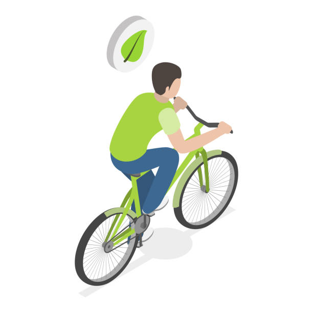 istock 3D Isometric Flat Vector Illustration of Sustainable Transport. Item 3 2154658761