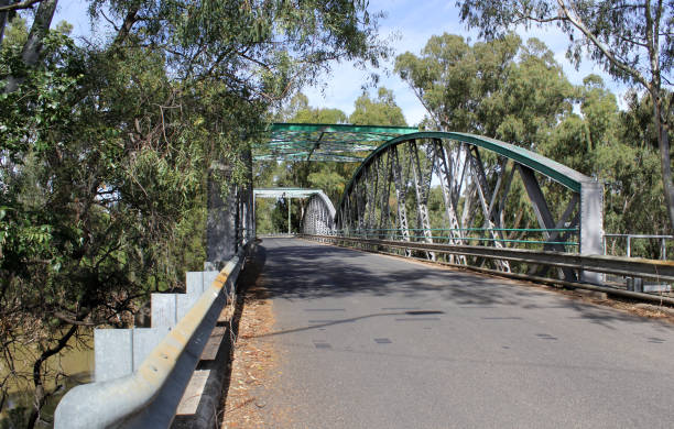 istock Border Bridge road over the Macintyre River surrounded by trees in Goondiwindi, Queensland, Australia 2154661075