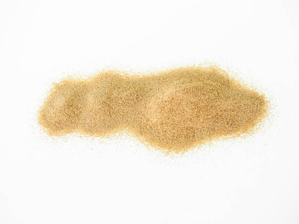 istock Sand Beach Isolated White Background Texture Summer Desert Zen Garden Coast Ocean for Vacation, Hot Summer Tropical Scene Chill Nature, Summer Time Yoga Holiday Dune Pile Dry Brown Heap Particle. 2154663061