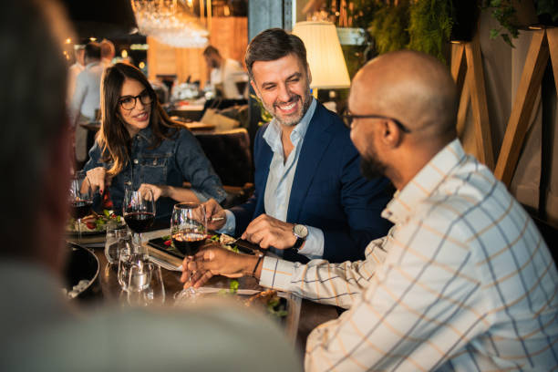 istock Business team enjoying on a business lunch 2154664114