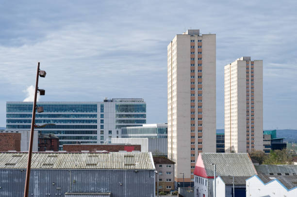 istock High rise council flats in Glasgow city 2154671592