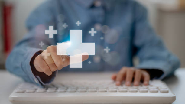 istock Businessman touching plus sign on virtual screen for positive thinking mindset. Positive thing by plus sign concept.  personal development, health insurance, and growth concepts. 2154673787