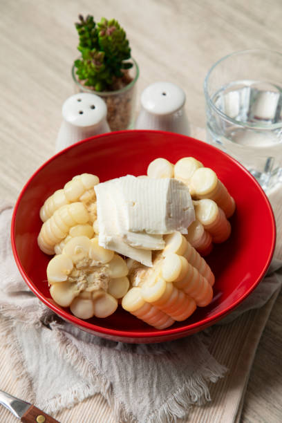 istock Cooked corn with pieces of un salted cheese andean food peru peruvian 2154677542