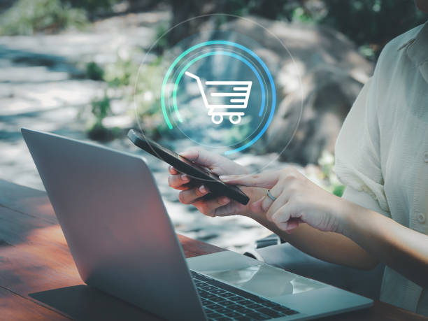 istock Ordering products or shopping online 2154686070