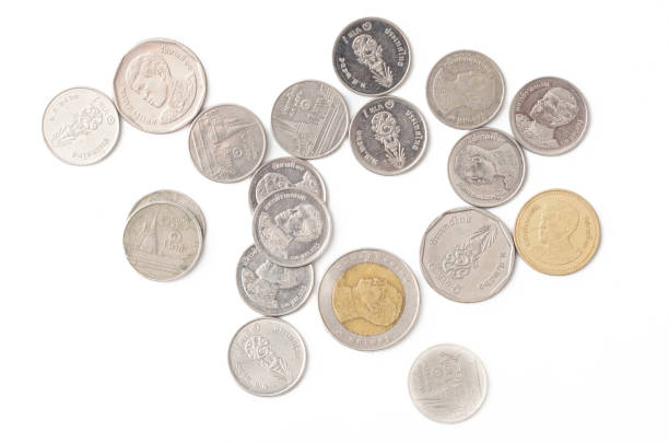 A collection of various types of coins