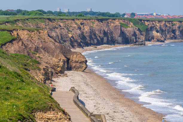 The Glass Beach in Seaham, County Durham, England, UK