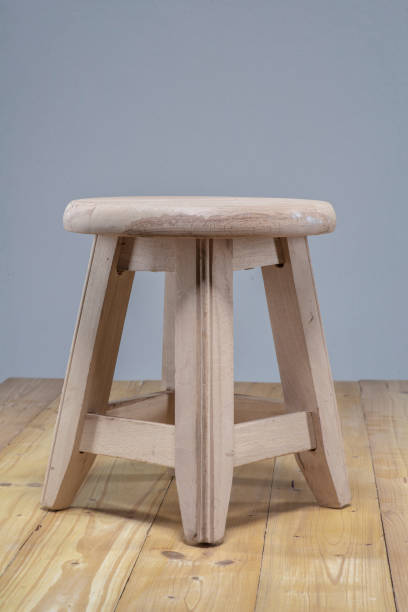 Wooden chair on wooden
