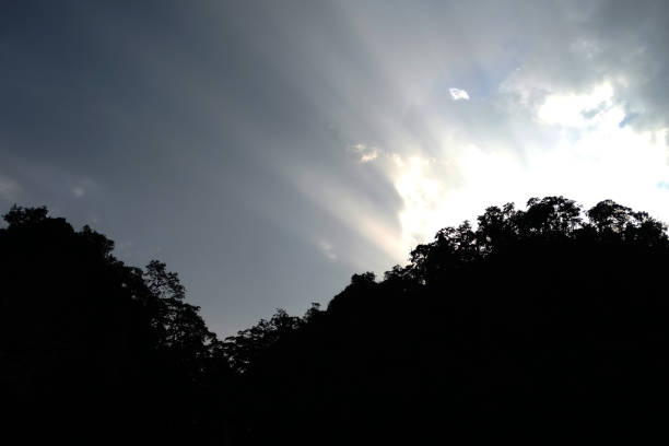 white clouds in the blue sky environment