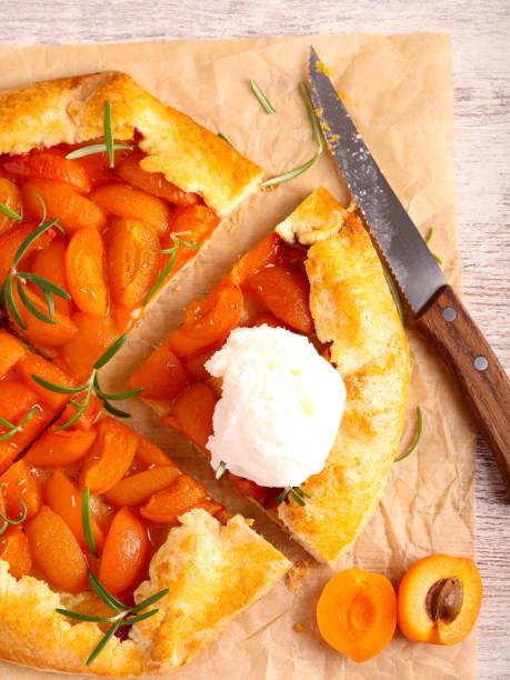 istock Apricot and rosemary galette cake 2154706737