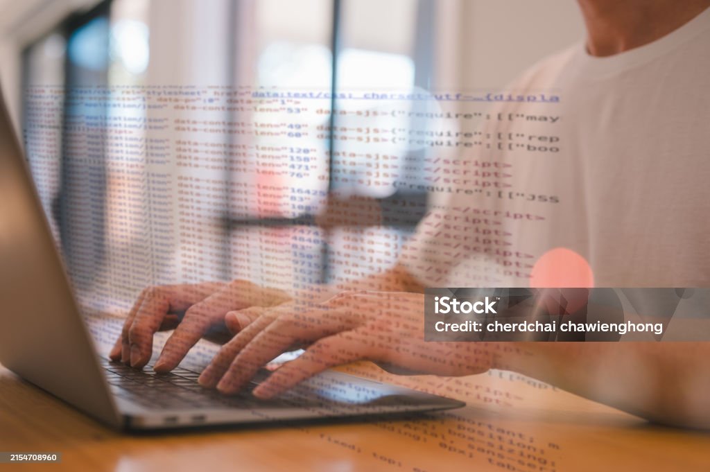 DevOps software development and IT operations programer development concept man using computer keyboard and mouse working in agile methodology environment, Business Technology Automation Process Advertisement Stock Photo DevOps software development and IT operations programer development concept man using computer keyboard and mouse working in agile methodology environment, Business Technology Automation Process Advertisement Stock Photo