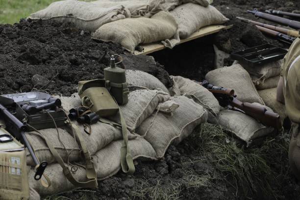 Trenches of Gallipoli war in Canakkale City, Turkiye