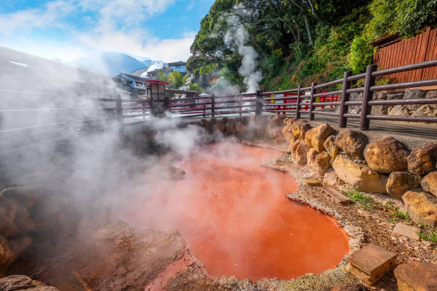 istock Kamado Jigoku hot spring in Beppu, Oita. 2154722412