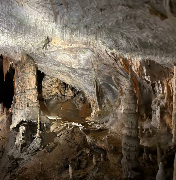 istock Postojna Cave in Slovenia with Karst solution stalactite stalagmite formation 2154722609