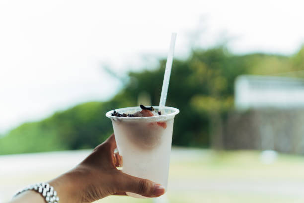 istock A cold drink at a cafe overlooking the ocean in Atami 2154734492