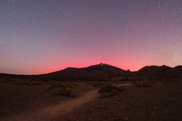 istock Northern lights above Teide volcano in Tenerife 2154743785