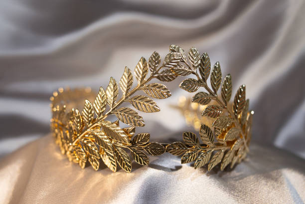 istock Golden Laurel wreath. Winner concept. 2154746722