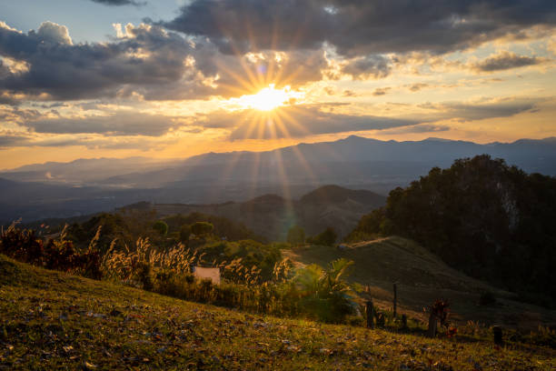 istock Beautiful sunset at Doi Samer Dao (Srinan National Park). 2154749356