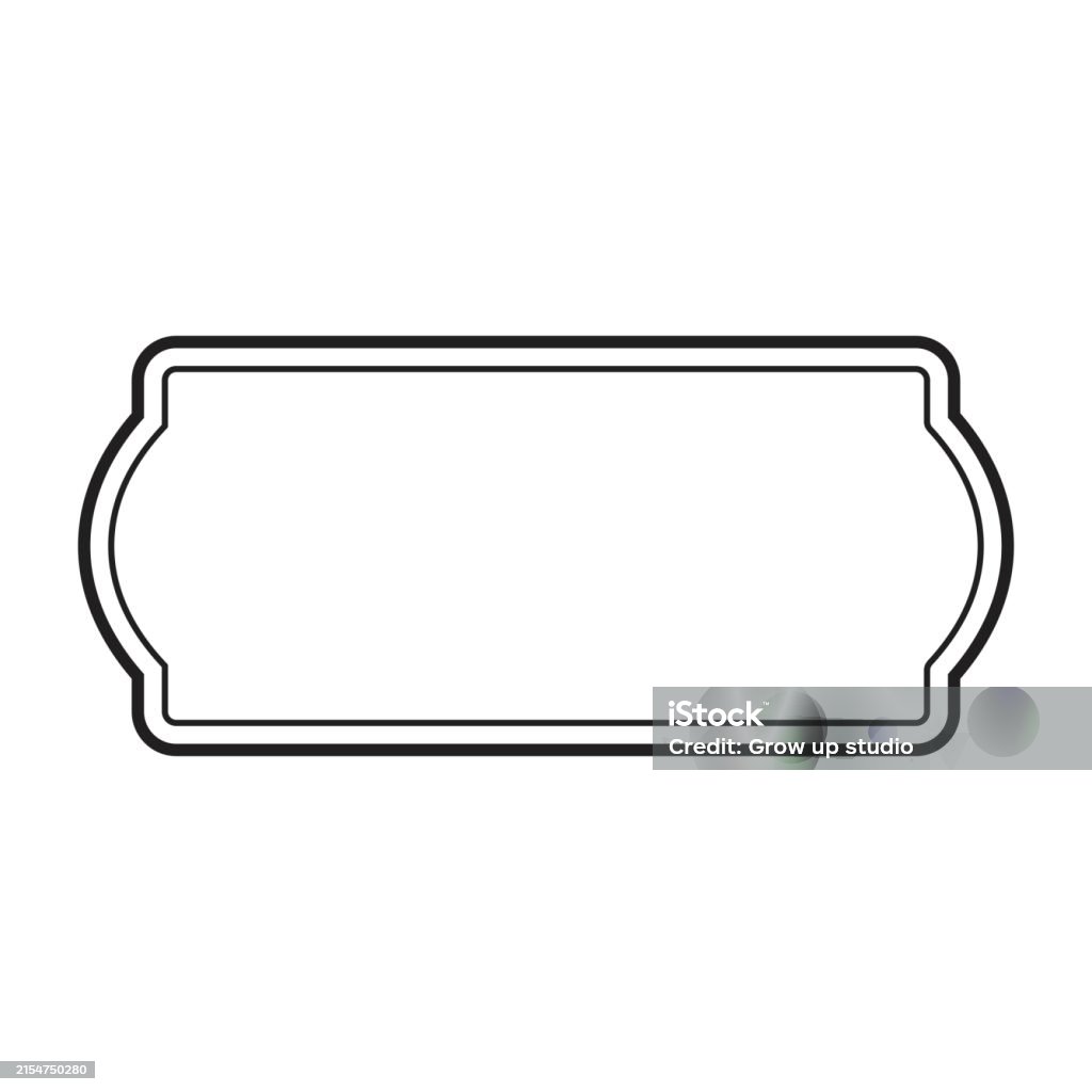 Labeling Line Vector Vintage Label Line Frames Stock Illustration - Download Image Now ...