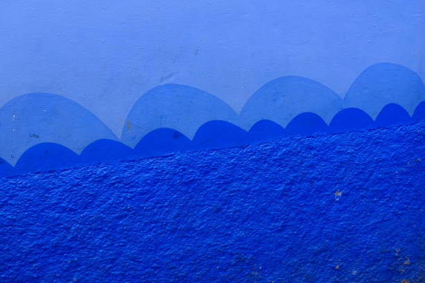 istock Drawings on the blue wall, Chefchaouen, Morocco 2154751002