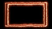 Fire Frame Rectangle Rectangular Fire Effect Animation Fire Flame Gradually Appearing In A ...