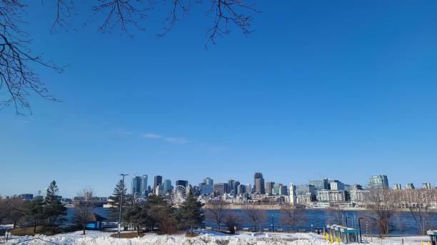 istock Montreal old Port, Downtown and saint laurent river picture 2154758924
