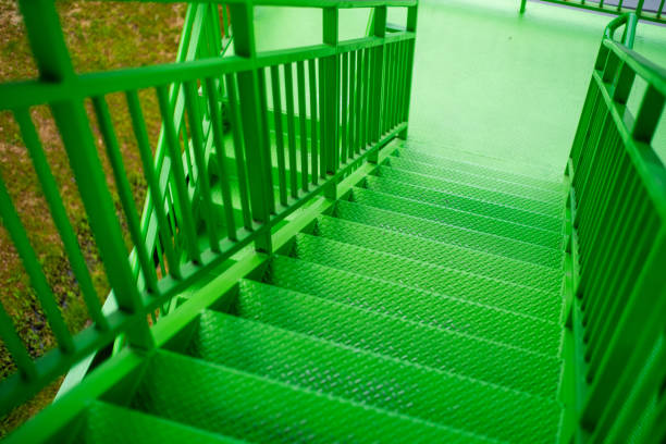 Building metal constructions, stairs, outdoor