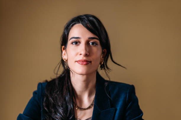 istock Confident Professional Woman in Elegant Blue Blazer 2154762941