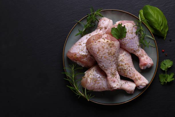 istock Marinated Chicken Drumsticks or Thighs for Air Fryer 2154765077