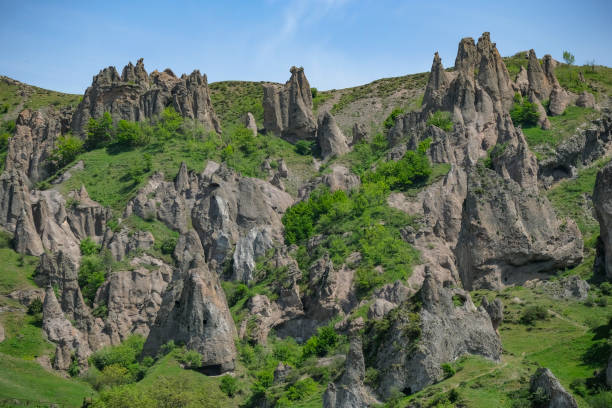 istock Medieval cave dwellings in Old Goris, Armenia 2154765103