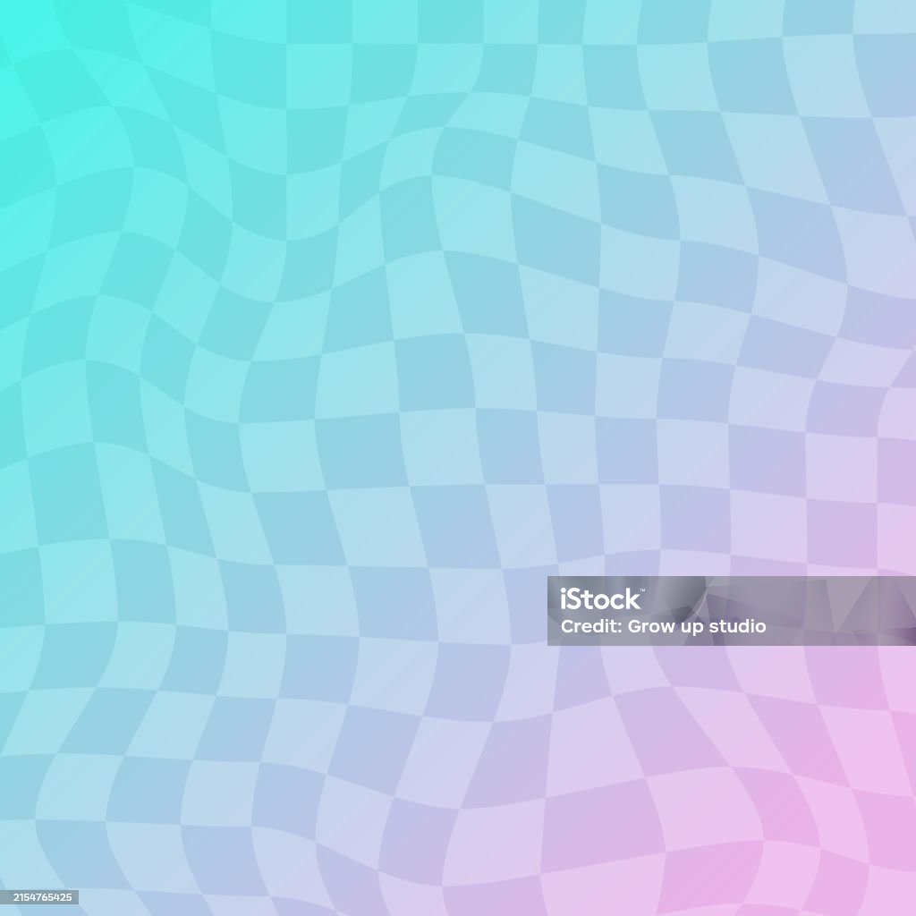 Checkered Gradient Pattern Gradient Distorted Checkered Background Stock Illustration - Download ...
