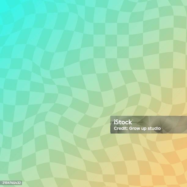 Checkered Gradient Pattern Gradient Distorted Checkered Background Stock Illustration - Download ...