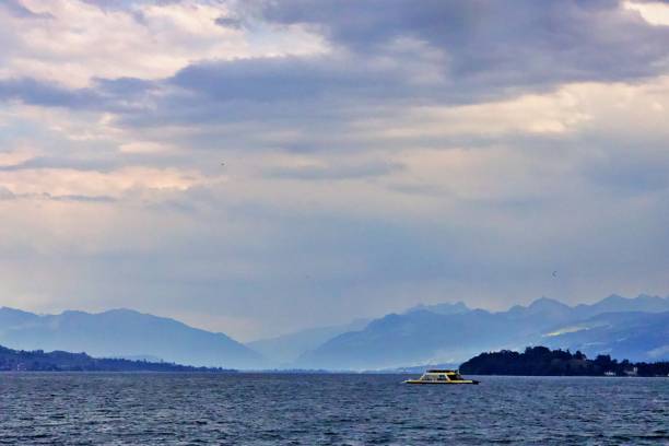 istock Big lake with mountains in the background 2154770470