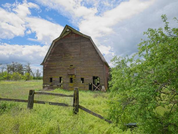 istock Front of an old barn in north Idaho. 2154770705