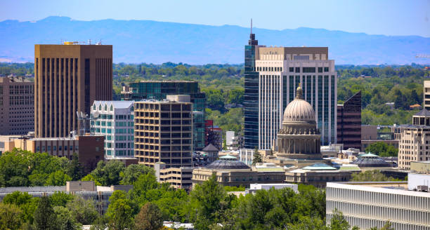 istock Downtown Boise skyline in Idaho 2154787023