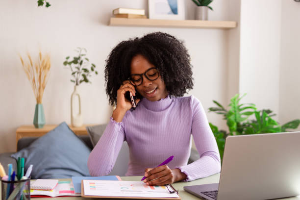 istock Professional woman working from home office 2154789540