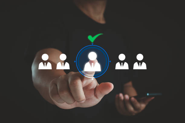 istock Human resource department is constantly searching for job candidates, digital technology selection processes in competition. HR manager concept, innovative recruitment employee. Hiring ensures success 2154790892