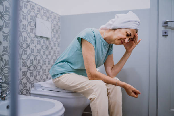 istock Senior lady and her Morning migraine 2154793434