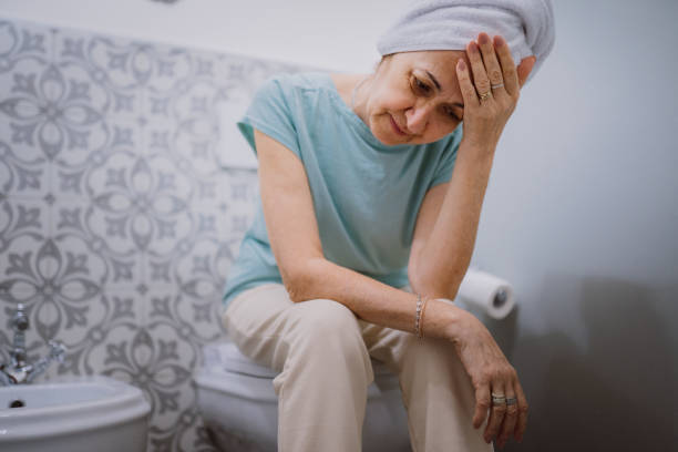 istock Senior lady and her Morning migraine 2154793455