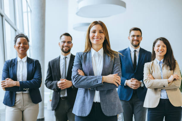 istock Businessteam exuding confidence in modern office 2154795275