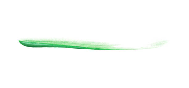istock Green brush stroke isolated on white background 2154795321