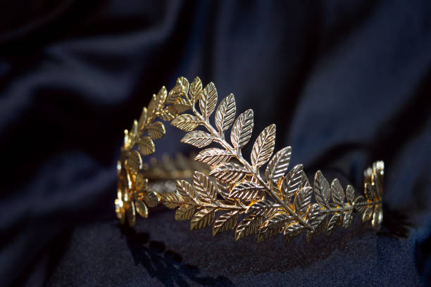istock Golden Laurel wreath. Winner concept. 2154801024