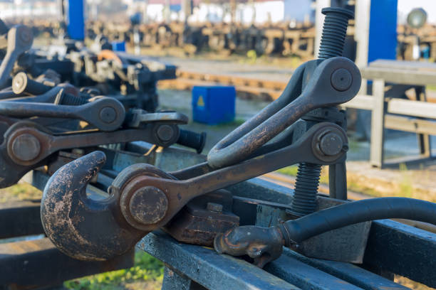 Wheelsets for railway car during wait repair at railway junction