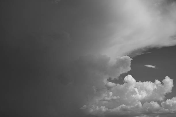 istock black and white image, buautiful sky with cloud in rainy day 2154806594