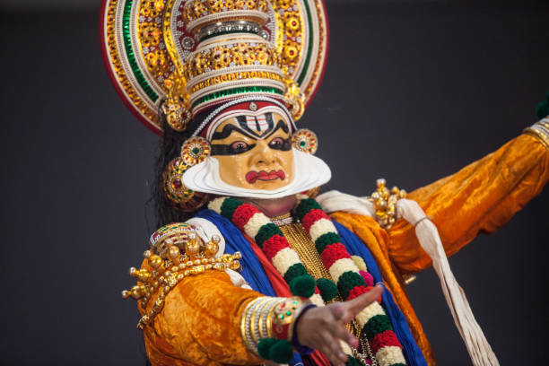 istock Kathakali artist rare subhramanya pose 2154809619
