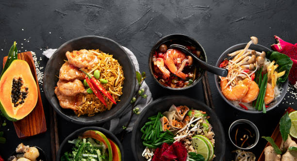 istock Assorted thai food. Asian style banquet. 2154811361